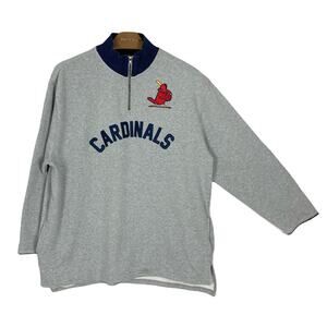 MITCHELL & NESS Jacket Sweatshirt XL St Louis Cardinals MLB 2019 1/4-Zip Long-Sl